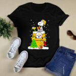 A Happy Christmas With Pittsburgh Steelers Snoopy 2 T Shirt