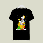 A Happy Christmas With Pittsburgh Steelers Snoopy 3 T Shirt
