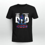 A Sons First Hero A Daughters First Love Dad Chicago Cubs Happy Fathers Day 2 T Shirt