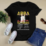 ABBA The Concert Show 50 Years 1974 2024 Thank You For The Memories 4 T Shirt