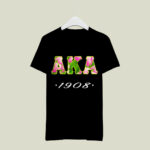 AKA Pink and Green 1908 Kappa Sorority 2 T Shirt
