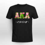AKA Pink and Green 1908 Kappa Sorority 4 T Shirt