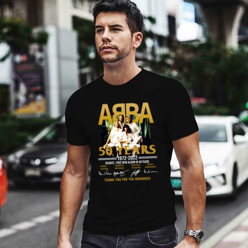 Abba 50 Years Reunite First New Album In 40 Years Thank You For The Memories 0 T Shirt