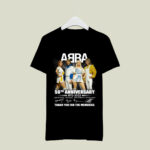 Abba 50th Anniversary 1972 2022 Thank You For Memories Signatures 2 T Shirt