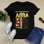 Abba 50th Anniversary 2d Apparel 4 T Shirt