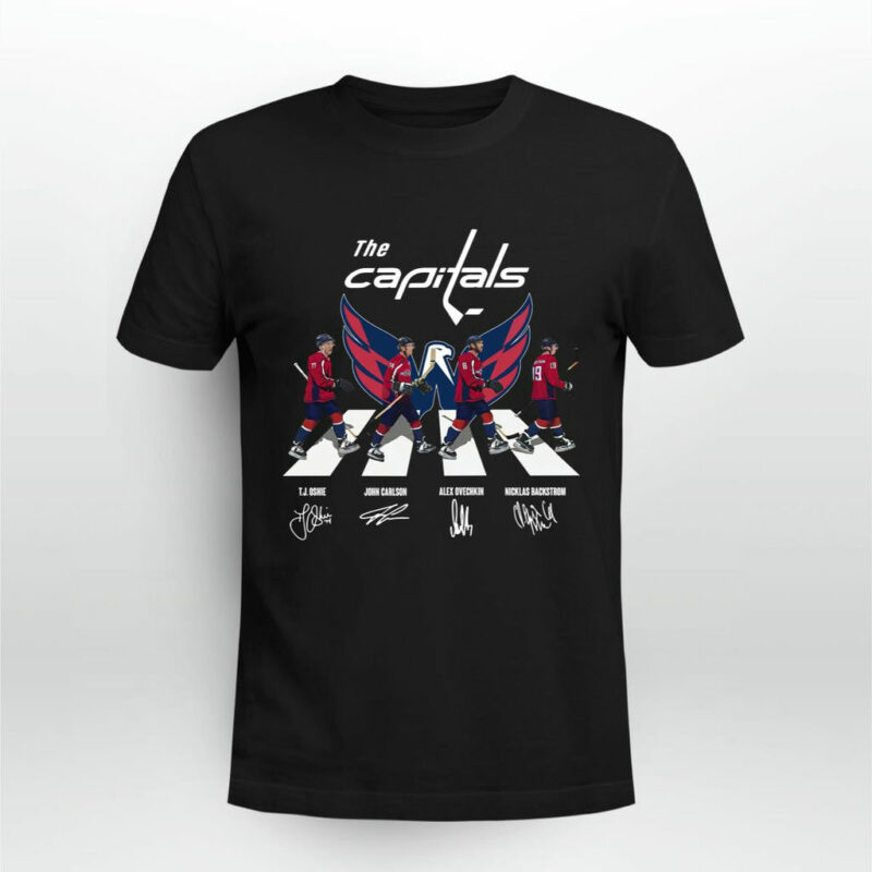 Abbey Road The Capitals T J Oshie John Carlson Signatures 0 T Shirt