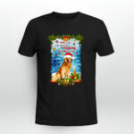 Admit It Life Would Be Boring Without Me Golden Retriever With Santa Hat for Christmas 2 T Shirt