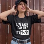 Adrian Clayborn Live Each Day Like Its 3 28 black 1 T Shirt