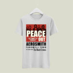 Aerosmith 2023 2024 Peace Out Farewell Tour The Black Crowes Tour front 5 T Shirt