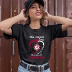 Alabama Crimson Apple This Teacher Loves Her Crimson Tide Go Crimson 3 T Shirt