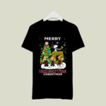 Alabama Crimson Snoopy Family Christmas 3 T Shirt