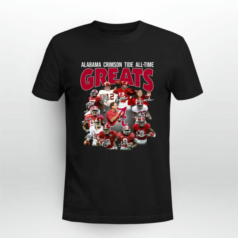 Alabama Crimson Tide All Time Greats 0 T Shirt