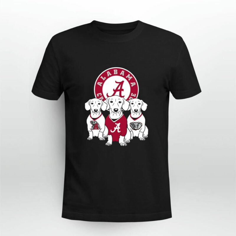 Alabama Crimson Tide Dachshund Dog 0 T Shirt