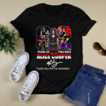 Alice Cooper 62 Years Of 1962 2024 Thank You For The Memories Signature 3 T Shirt
