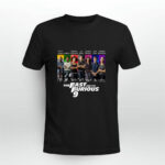 All Character Signatures the Fast and the Furious 9 Signature 3 T Shirt