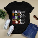 All Jokers Characters Signatures 4 T Shirt