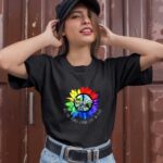 All The People Imagine Living Life In Peace Hippie Graphic 1 T Shirt