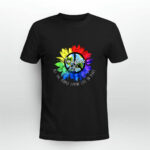 All The People Imagine Living Life In Peace Hippie Graphic 4 T Shirt
