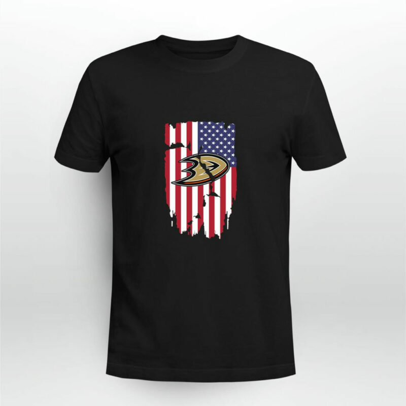 American Flag Anaheim Ducks 4Th Of July 0 T Shirt