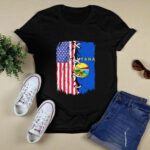 American Flag And Montana Flag 3 T Shirt