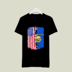 American Flag And Montana Flag 4 T Shirt