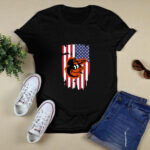 American Flag Baltimore Orioles 3 T Shirt