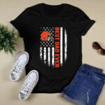 American Flag Best Dad Ever The Cleveland Browns Father 2 T Shirt