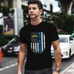 American Flag Best Dad Ever The Los Angeles Chargers Father 1 T Shirt