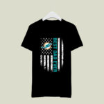 American Flag Best Dad Ever The Miami Dolphins Father 4 T Shirt