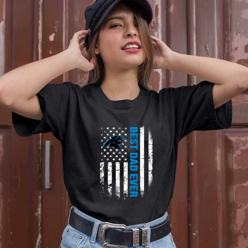 American Flag Best Dad Ever The Carolina Panthers Father 0 T Shirt