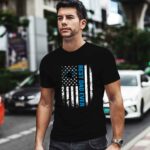 American Flag Best Dad Ever the Carolina Panthers Father 1 T Shirt