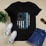 American Flag Best Dad Ever the Carolina Panthers Father 4 T Shirt
