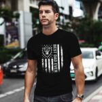 American Flag Best Dad Ever the Oakland Raiders Father 1 T Shirt