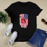 American Flag Boston Red Sox 2 T Shirt