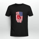 American Flag Boston Red Sox 4 T Shirt