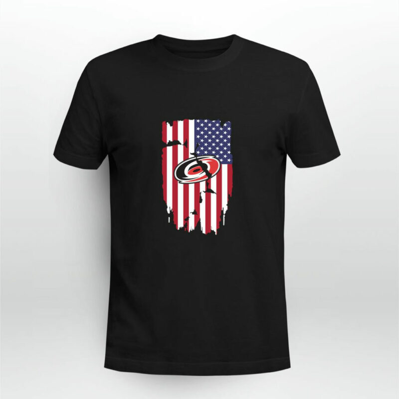 American Flag Carolina Hurricanes 4Th Of July 0 T Shirt