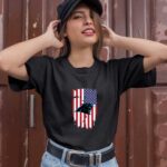 American Flag Carolina Panthers 4th of July 0 T Shirt