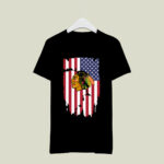 American Flag Chicago Blackhawks 4th of July 1 T Shirt