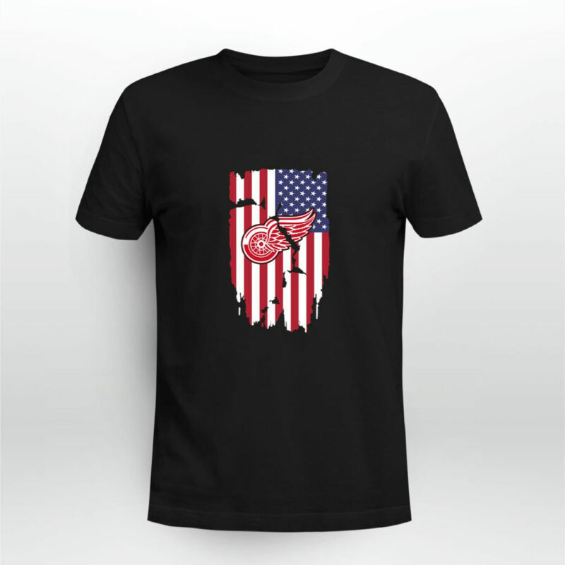 American Flag Detroit Red Wings 4Th Of July 0 T Shirt