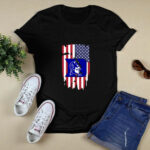 American Flag Duke Blue Devils 4th of July 4 T Shirt