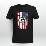 American Flag Green Bay Packers 4th of July 4 T Shirt