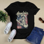 American Flag Jimi Hendrix 3 T Shirt
