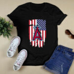 American Flag Los Angeles Angels 2 T Shirt