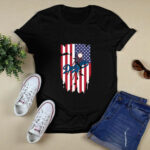 American Flag Los Angeles Dodgers 2 T Shirt