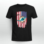 American Flag Miami Dolphins 4th of July 4 T Shirt