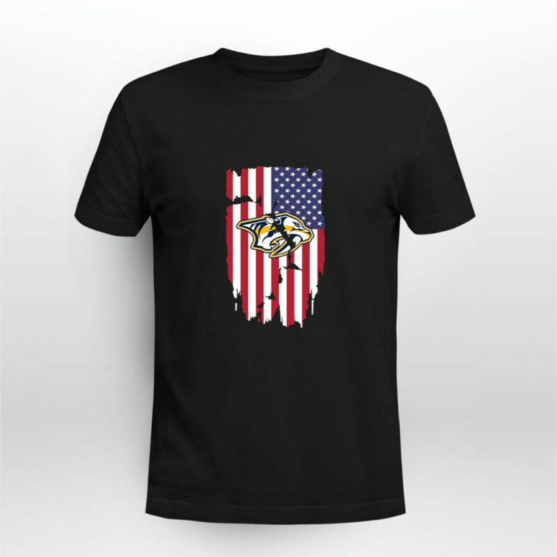 American Flag Nashville Predators 4Th Of July 0 T Shirt