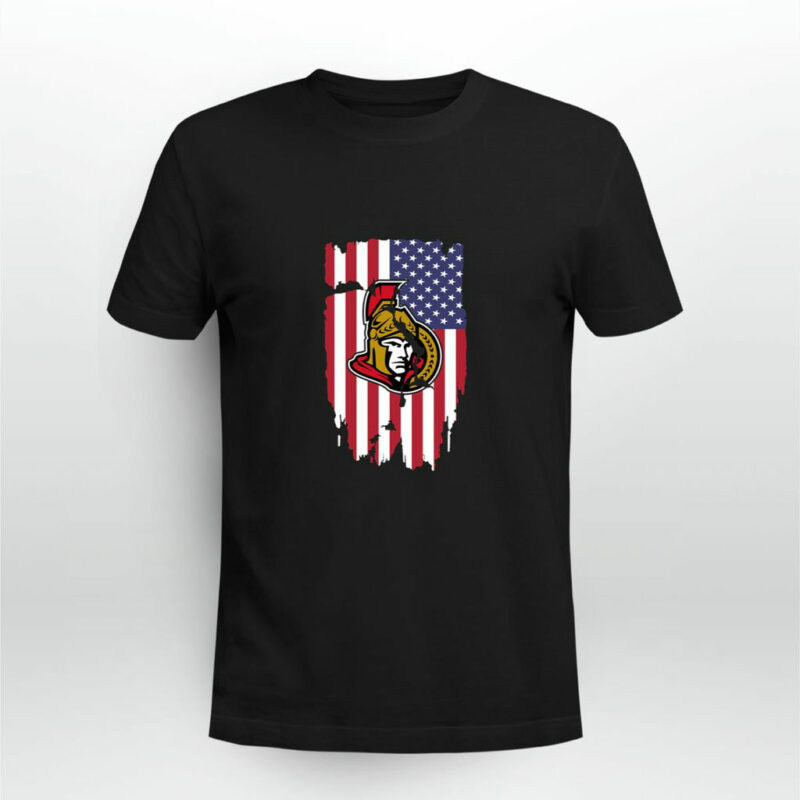 American Flag Ottawa Senators 4Th Of July 0 T Shirt