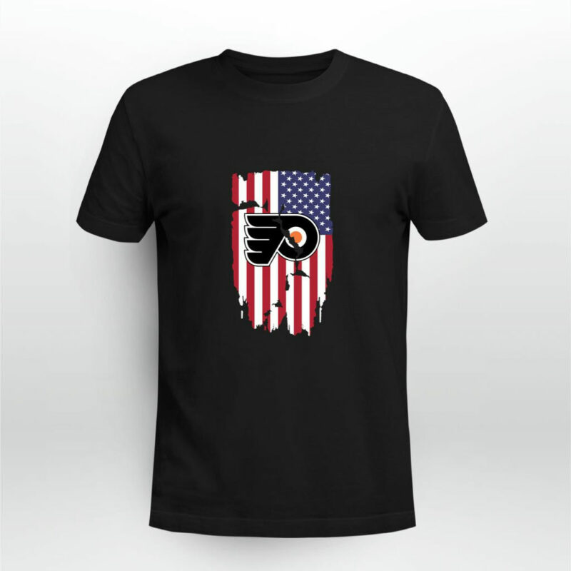 American Flag Philadelphia Flyers 4Th Of July 0 T Shirt