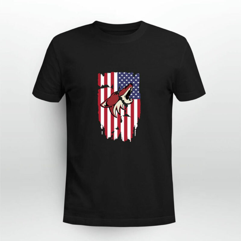 American Flag Phoenix Coyotes 4Th Of July 0 T Shirt