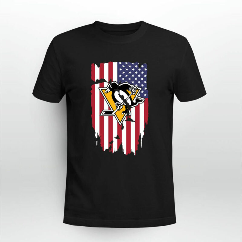 American Flag Pittsburgh Penguins 4Th Of July 0 T Shirt